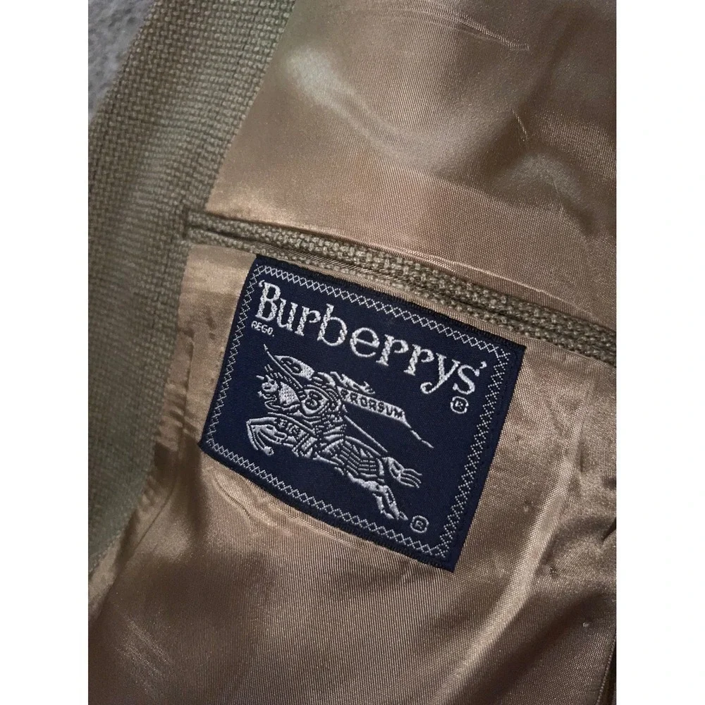 Vintage Burberry Brown Suit Sz 44 | Classic Designer Luxury Wool